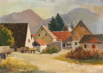 Baden Landscape av Karl Hofer