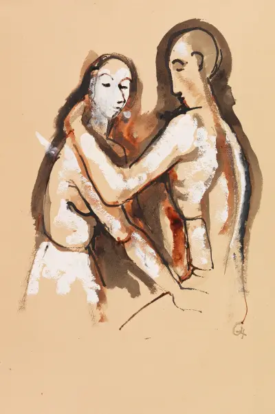 Embrace av Karl Hofer