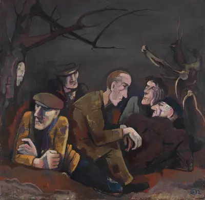 The unemployed av Karl Hofer