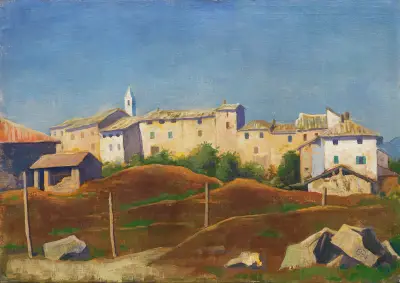Ticino landscape near Breganzona av Karl Hofer
