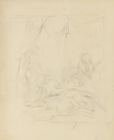 Uninterpreted scene von Karl Hofer