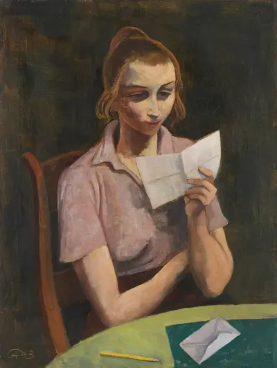 Woman Reading von Karl Hofer