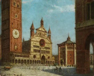 Vy över Cremona av Karl Kaufmann