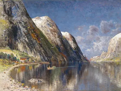 Drontheim Fjord av Karl Kaufmann