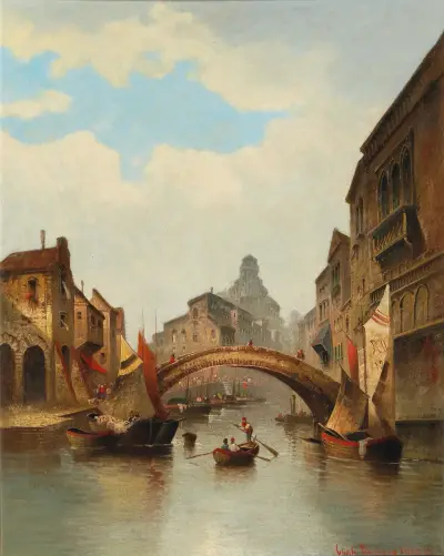 Motiv från Venedig av Karl Kaufmann