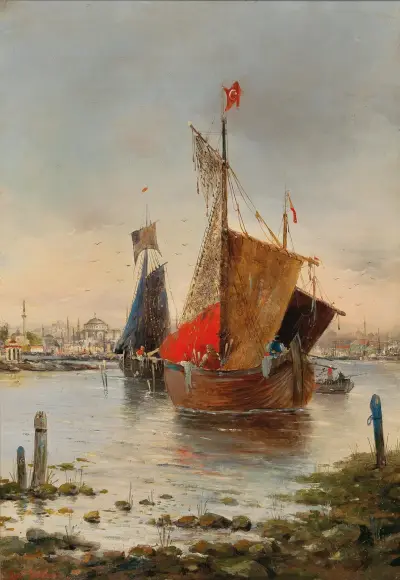 Scene of Constantinople av Karl Kaufmann