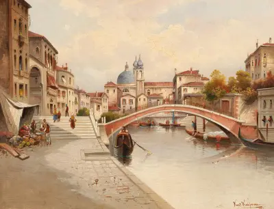 Venetianskt motiv II av Karl Kaufmann