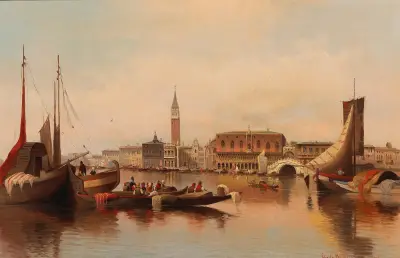 Venetian Scene With View Of St Mark’s Square av Karl Kaufmann