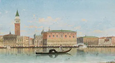 Venice, a View of St Mark’s Colum av Karl Kaufmann