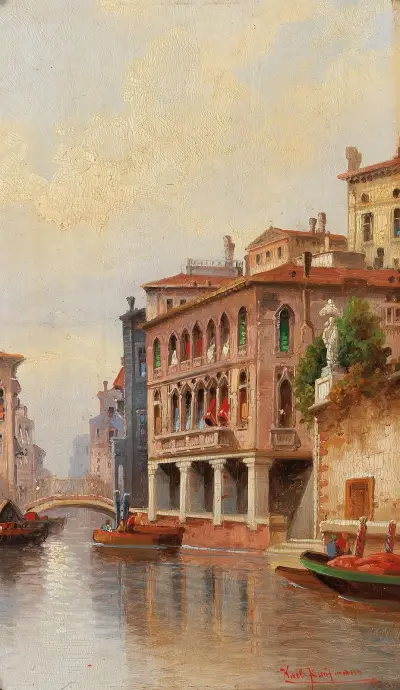Venedig, kanalscen av Karl Kaufmann