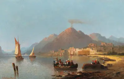 View Of Vesuvius av Karl Kaufmann