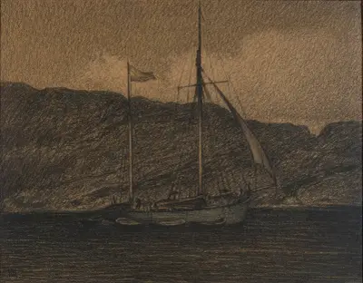 Fiskebåt av Karl Nordström
