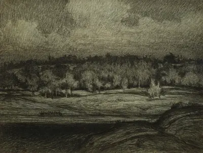 Landskap nära Stockholm av Karl Nordström