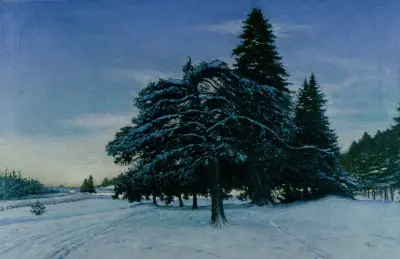 Wintertag bei Uggleviken von Karl Nordström