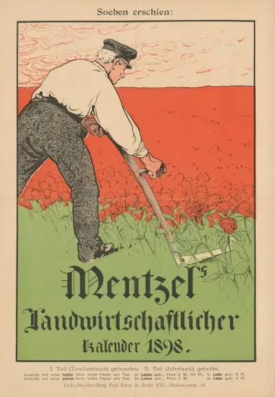 Just utkommen; Mentzels lantbrukskalender 1898 av Karl Wagner