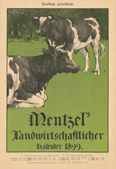 Just utkommen; Mentzels lantbrukskalender 1899 av Karl Wagner