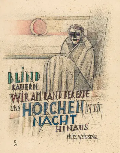 Blind kauern wir am Rand der Erde… av Karl Wiener