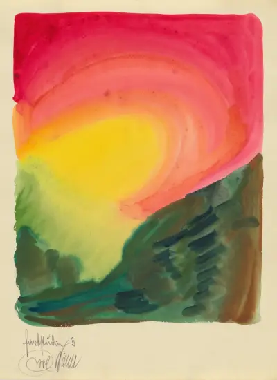 Färgstudie, 10 blad III av Karl Wiener