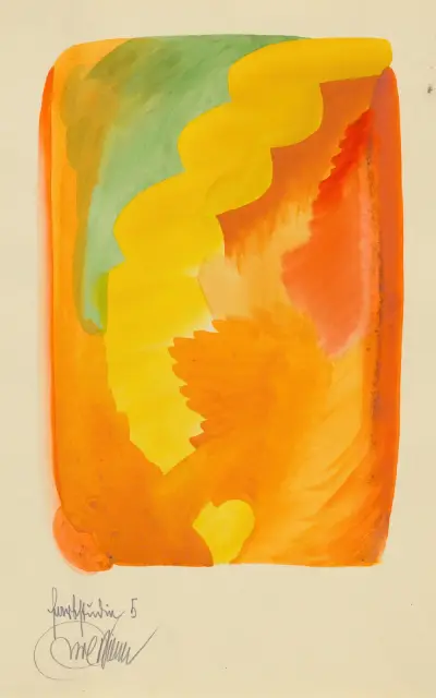 Färgstudie, 10 blad V av Karl Wiener