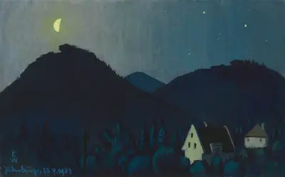 Judenburg bei Nacht av Karl Wiener