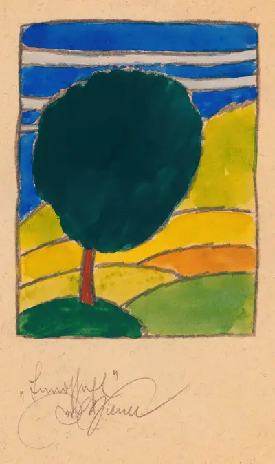 Krajobraz, 1923, Karl Wiener