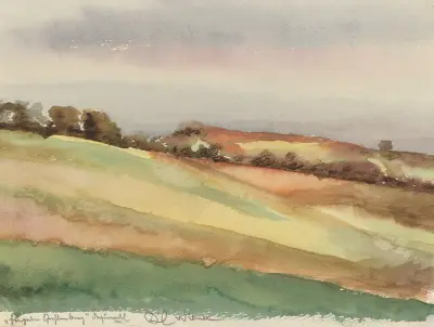 Landschaft (Kahlenberg) av Karl Wiener