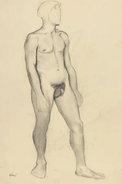 Mužský akt – č. 3, Karl Wiener