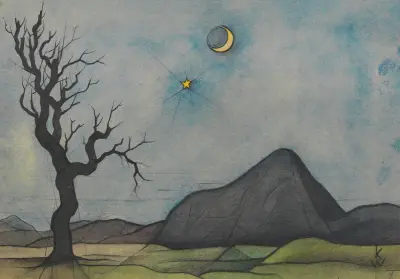 Måne och Venus av Karl Wiener