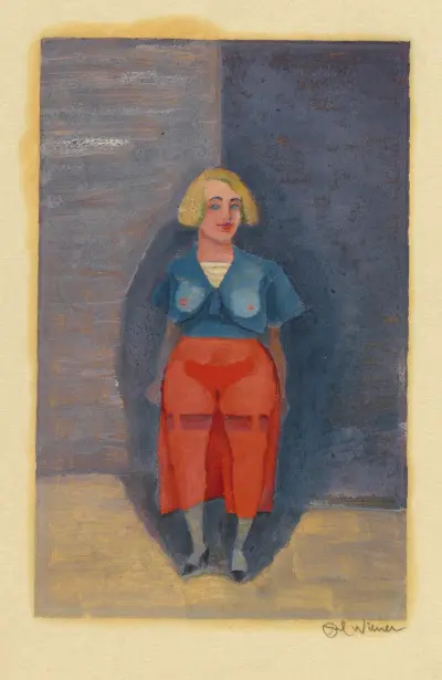 Ohne Titel (Frauenfigur) av Karl Wiener