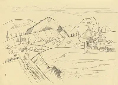 Utan titel (Landskap) av Karl Wiener