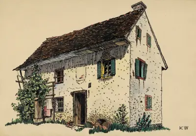 Utan titel (Bondgård) av Karl Wiener