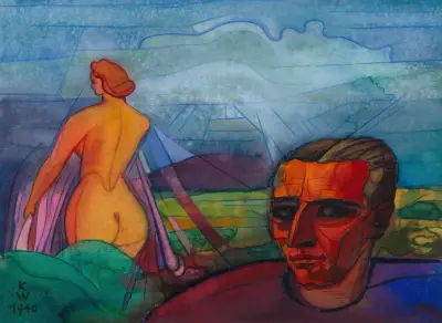 Ohne Titel; aus; ‘Die 150 Blätter’ X av Karl Wiener