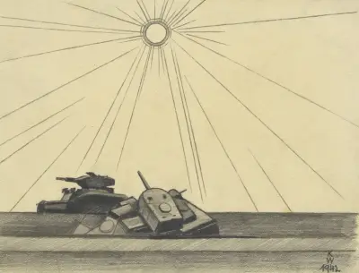 Ohne Titel; aus; ‘Die 150 Blätter’ XXXII av Karl Wiener