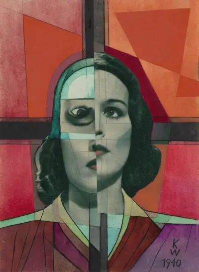 Ohne Titel (Collage) II; aus; ‘Die 150 Blätter’ av Karl Wiener