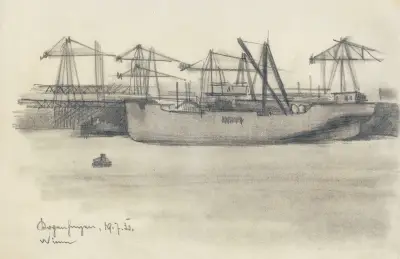 Utan titel (Skepp), Köpenhamn av Karl Wiener