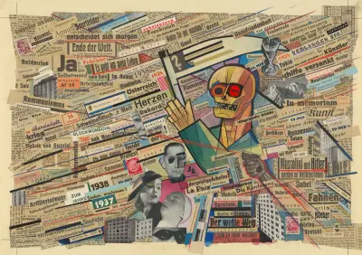 Political collage av Karl Wiener