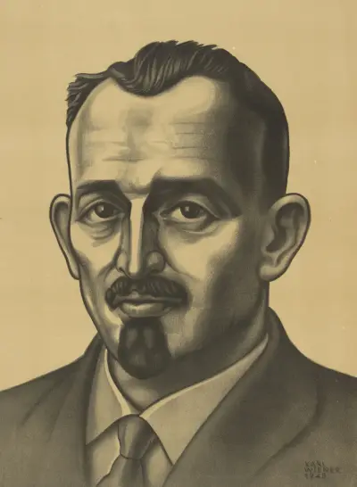 Porträtt av en man av Karl Wiener