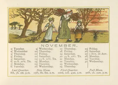 Listopad, Kate Greenaway