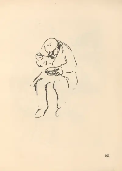Essender Mann av Käthe Kollwitz