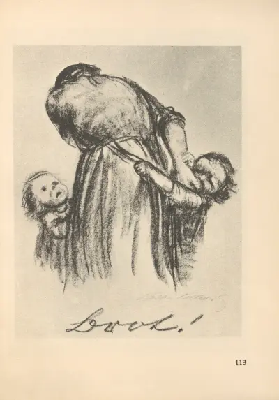 Frauen und Kinder, 1925 – nr 14 av Käthe Kollwitz