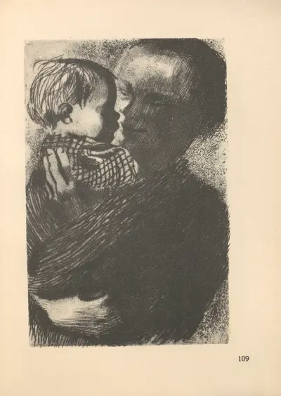 Frauen und Kinder, 1925 – nr 8 av Käthe Kollwitz