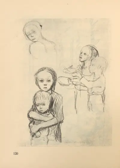 Frauen und Kinder, 1925 – nr 9 av Käthe Kollwitz