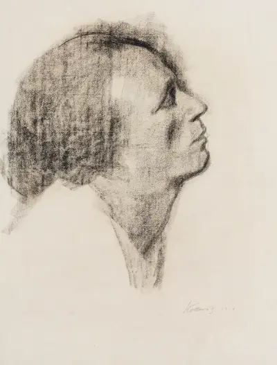 Im Profil av Käthe Kollwitz