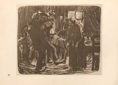 Kneipe, 1925 – nr 2 av Käthe Kollwitz