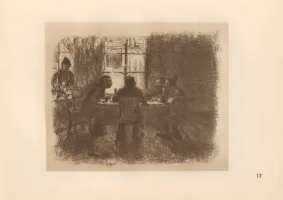 Kneipe, 1925 – nr 3 av Käthe Kollwitz