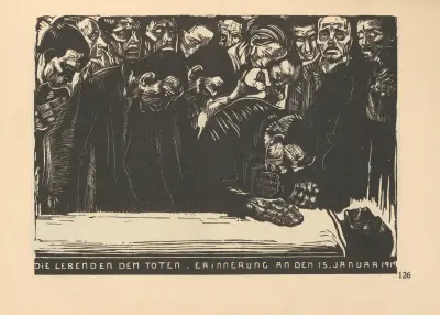 Liebknecht, 1925 – nr 3 av Käthe Kollwitz