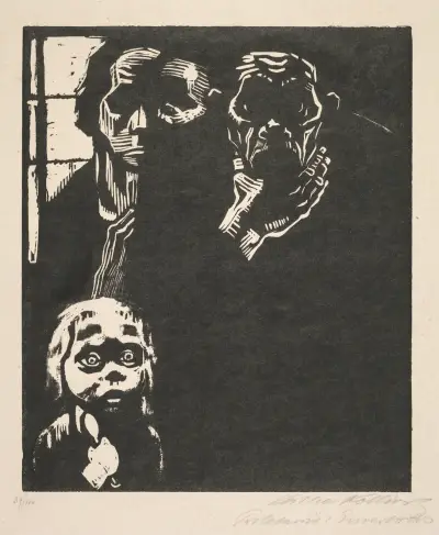 Proletariat; No. 1 Out of Work av Käthe Kollwitz