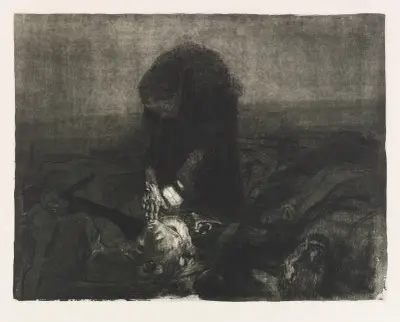 Schlachtfeld av Käthe Kollwitz