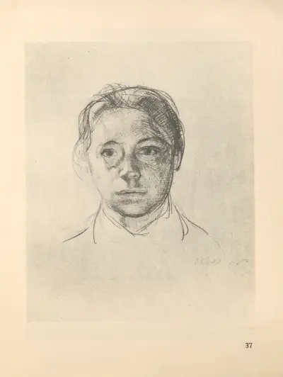 Selbstbildnis, 1925 – nr 2 av Käthe Kollwitz
