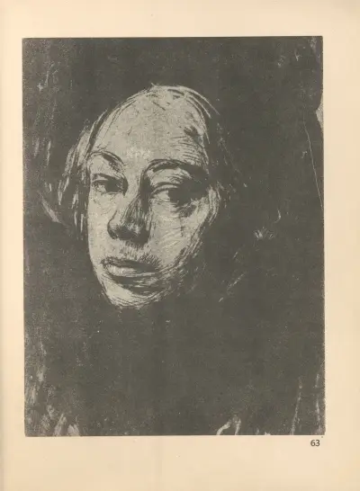 Selbstbildnis, 1925 – nr 3 av Käthe Kollwitz